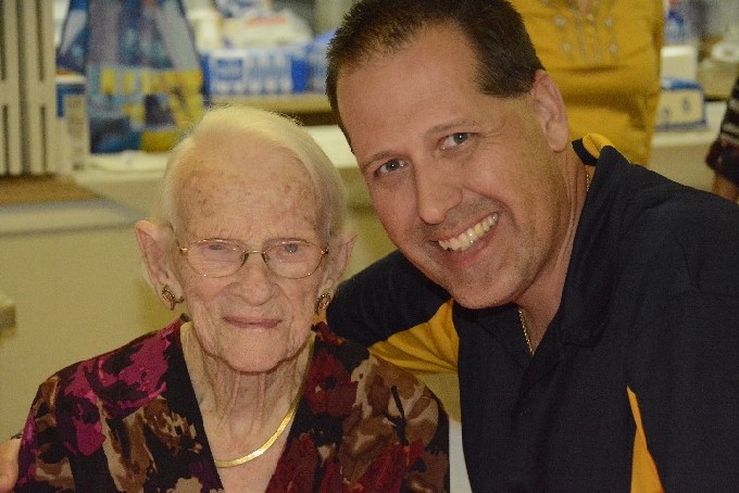 Marie Colson - Age 101 and Pastor Greg